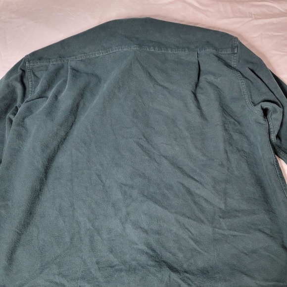 Cabelas Green Shirt Long Sleeve Jacket Size 2XL Hunting Outdoor Fish Button Up - Picture 14 of 16